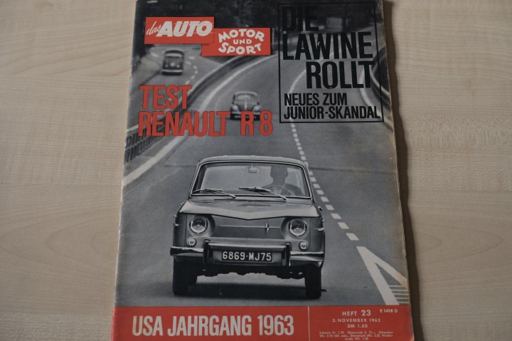 Deckblatt Auto Motor und Sport (23/1962)